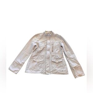 POLO Ralph Lauren Vintage Light Cream Utility Jacket Chore Workwear Size XL